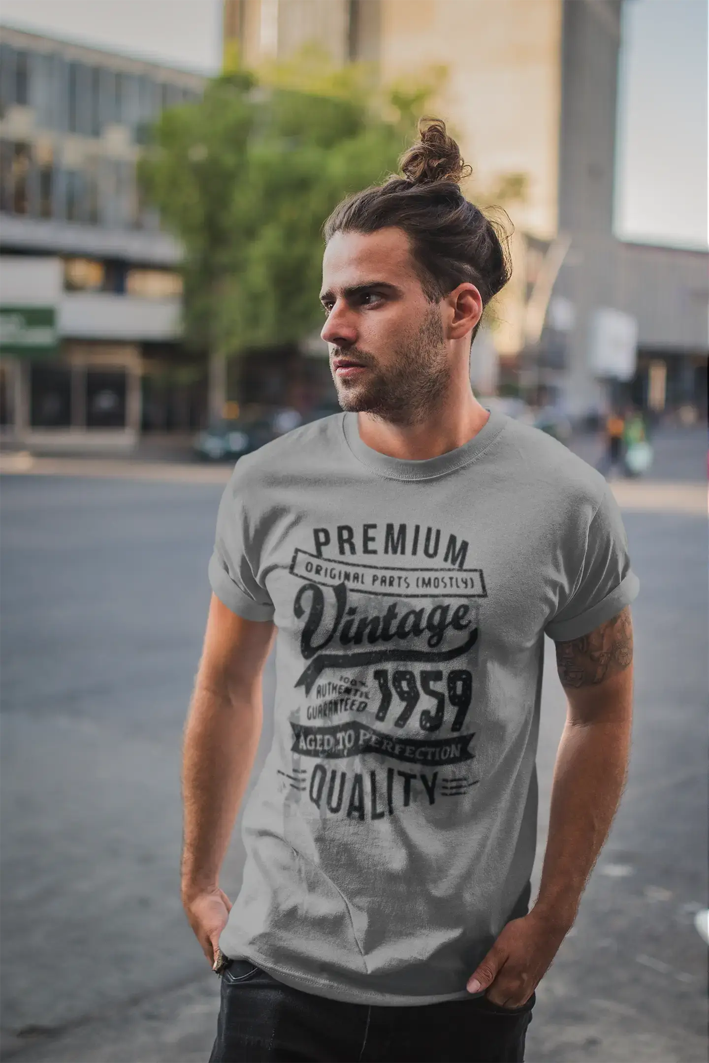 Ultrabasic - Homme Graphique 1959 Aged to Perfection T-Shirt - Cadeau d'anniversaire pour 60 Ans