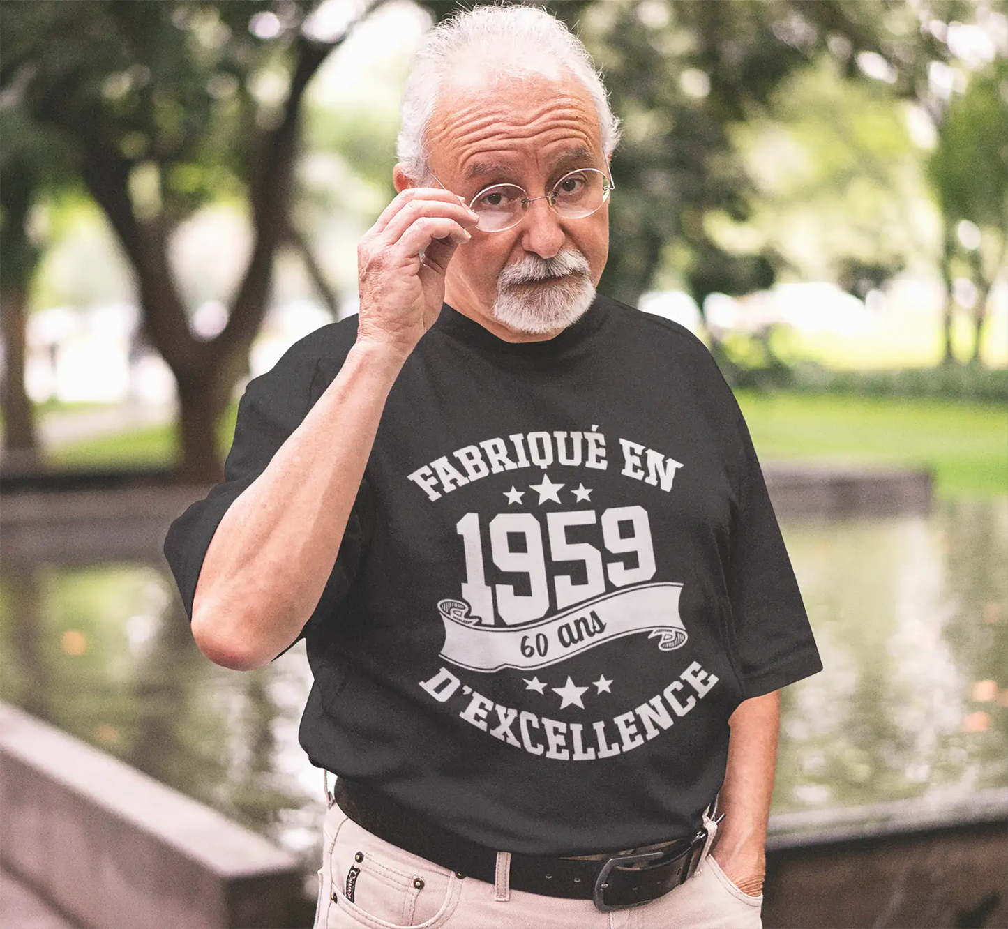 ULTRABASIC - Fabriqué en 1959, 60 Ans d'être Génial Unisex T-Shirt Gris Souris