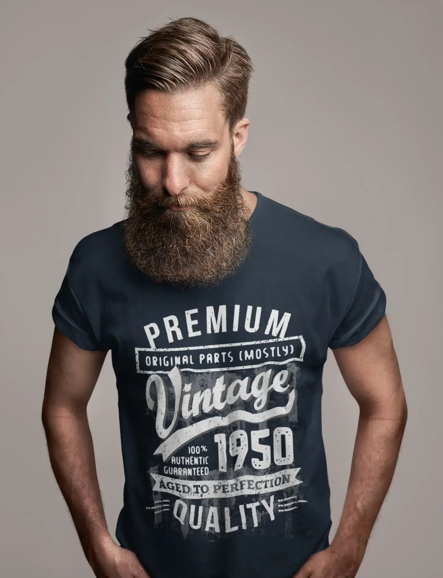 ULTRABASIC - Graphic Men's 1950 Aged to Perfection Birthday Gift T-Shirt