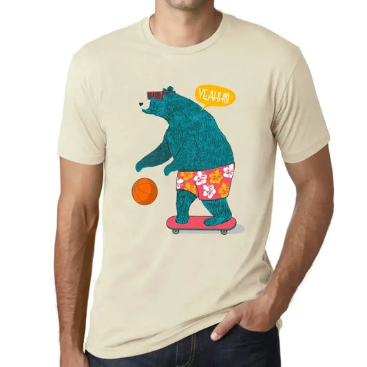 Men's Graphic T-Shirt Beach Skateboard Basketball Bear Eco-Friendly Limited Edition Short Sleeve Tee-Shirt Vintage Birthday Gift Novelty