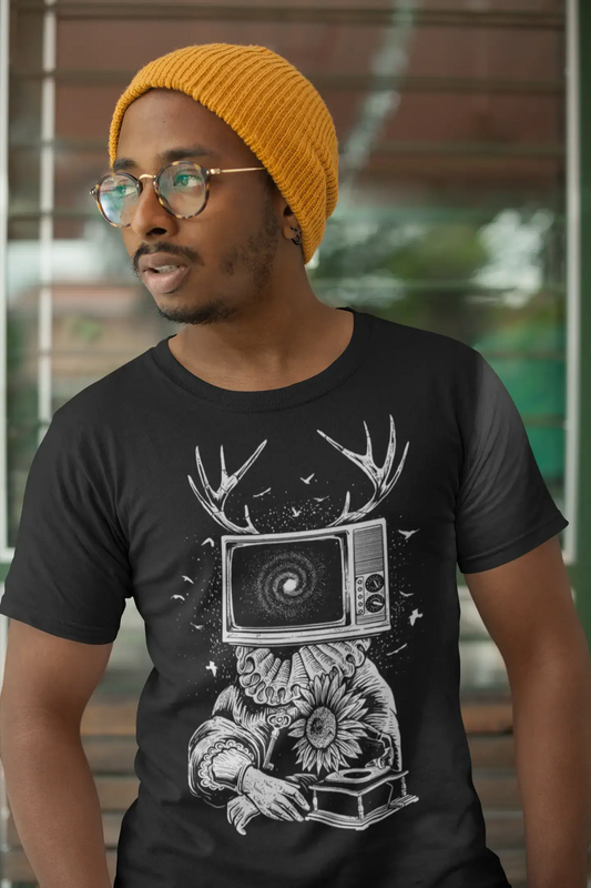 ULTRABASIC Men's Graphic T-Shirt Deep Mindset - TV Sarcasm Shirt for Men