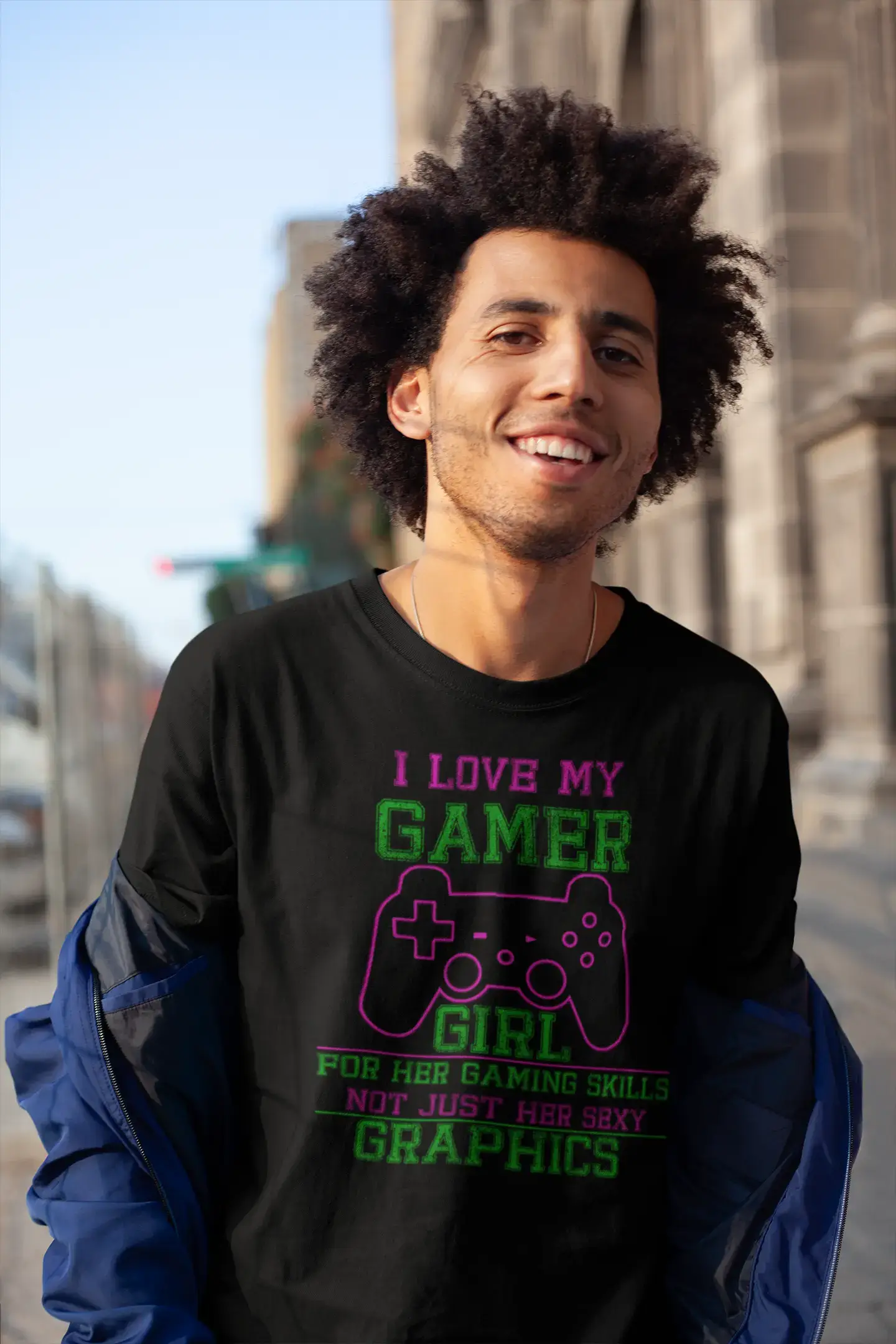 ULTRABASIC Men's Graphic I Love My Gamer Girl - Funny Gaming Apparel for Men