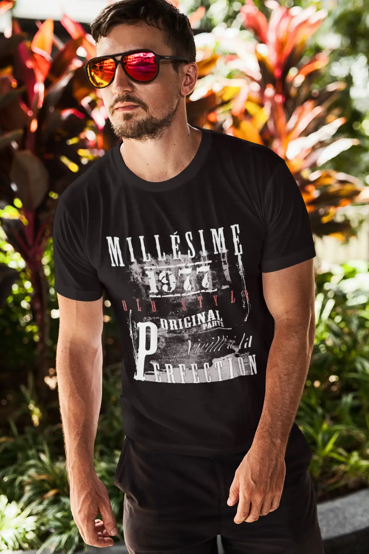 1977,cadeaux,anniversaire,Manches courtes - Homme T-shirt