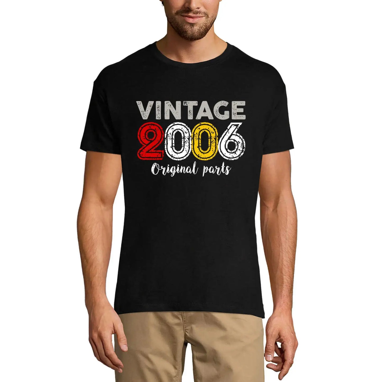Men's Graphic T-Shirt Original Parts 2006 18th Birthday Anniversary 18 Year Old Gift 2006 Vintage Eco-Friendly Short Sleeve Novelty Tee