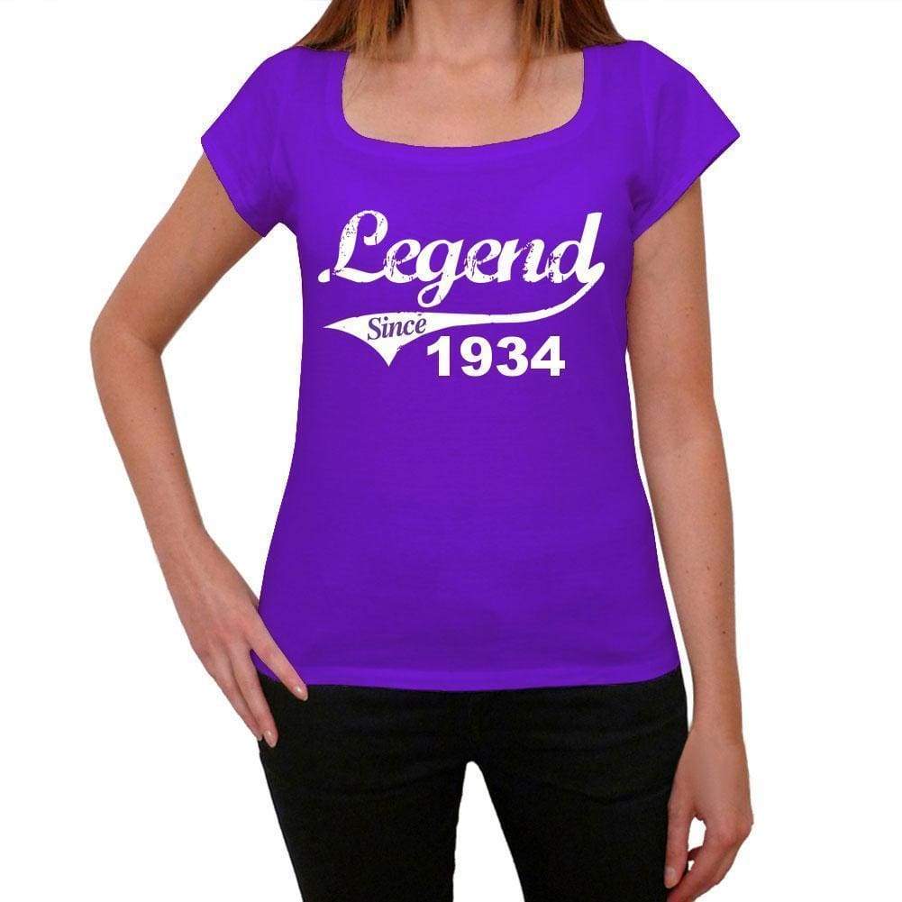 1934, Legend Since Womens T shirt Purple Birthday Gift 00131 ultrabasic-com.myshopify.com