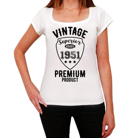 1951, Vintage Superior, white, Women's Short Sleeve Round Neck T-shirt ultrabasic-com.myshopify.com