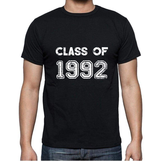 1992 Class Of Black Mens Short Sleeve Round Neck T-Shirt 00103 - Black / S - Casual