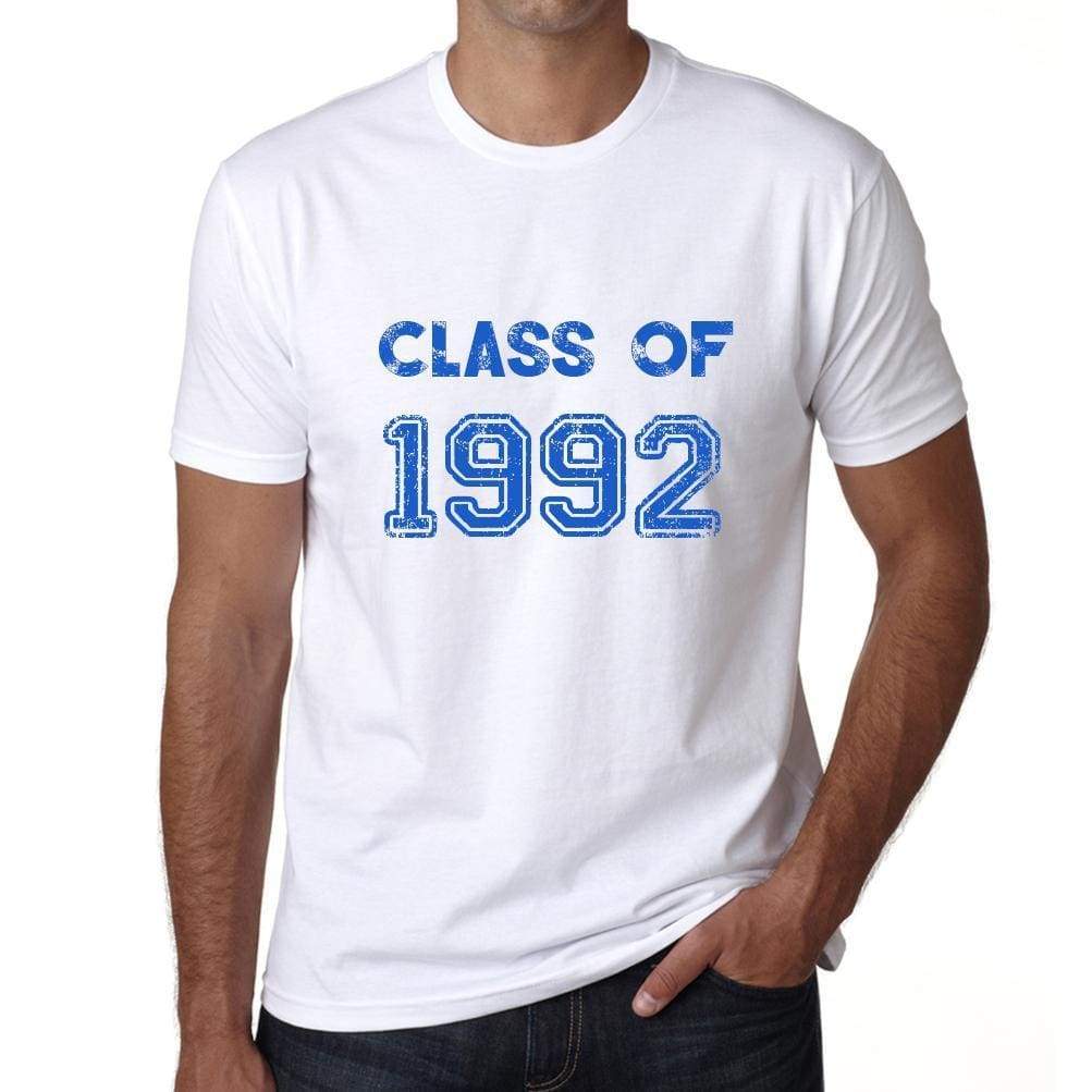 1992 Class Of White Mens Short Sleeve Round Neck T-Shirt 00094 - White / S - Casual