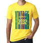2032 Vintage Since 2032 Mens T-Shirt Yellow Birthday Gift 00517 - Yellow / Xs - Casual