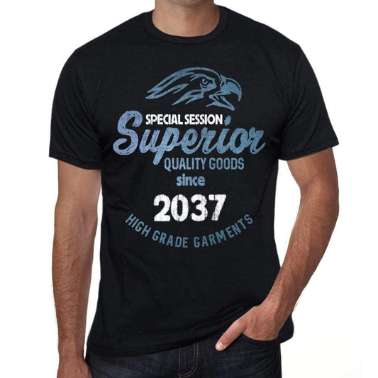 2037 Special Session Superior Since 2037 Mens T-Shirt Black Birthday Gift 00523 - Black / Xs - Casual