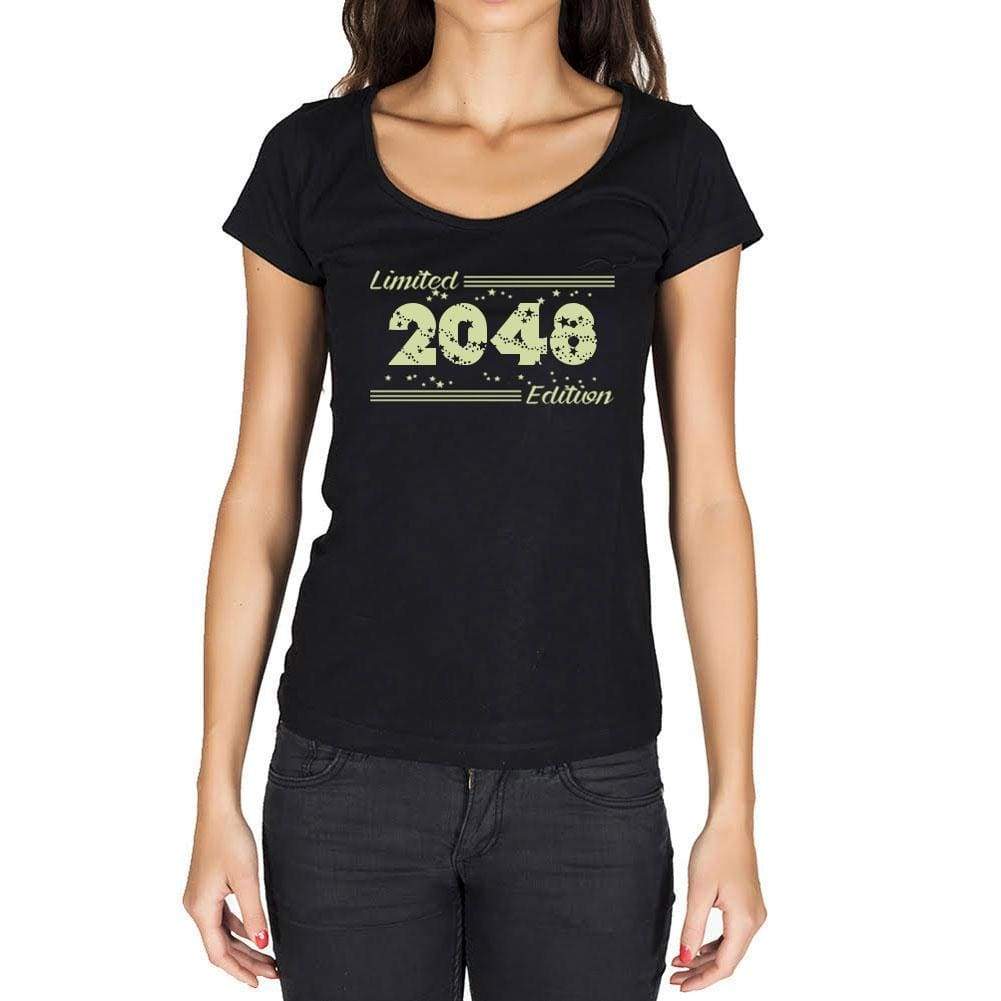 2048 Limited Edition Star Womens T-Shirt Black Birthday Gift 00383 - Black / Xs - Casual