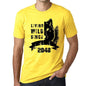 2048 Living Wild Since 2048 Mens T-Shirt Yellow Birthday Gift 00501 - Yellow / X-Small - Casual