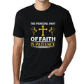 ULTRABASIC Men's T-Shirt The Principal Part of Faith is Patience - Religious Shirt