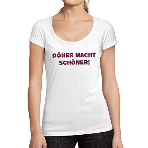 Ultrabasic - Tee-Shirt Femme col Rond Décolleté Döner Macht Schöner