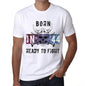 44 Ready To Fight Mens T-Shirt White Birthday Gift 00387 - White / Xs - Casual