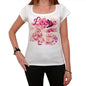 45 Lecce City With Number Womens Short Sleeve Round White T-Shirt 00008 - White / Xs - Casual