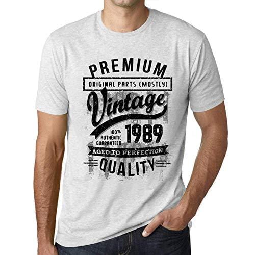 Ultrabasic - Homme T-Shirt Graphique 1989 Aged to Perfection Tee Shirt Cadeau d'anniversaire