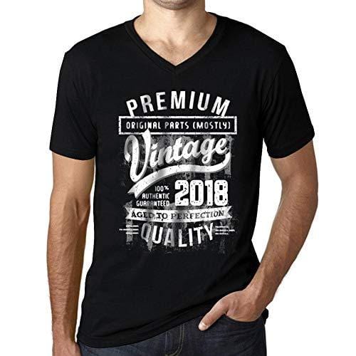 Ultrabasic - Homme Graphique 2018 Aged to Perfection Cadeau d'anniversaire Col V Tee Shirt