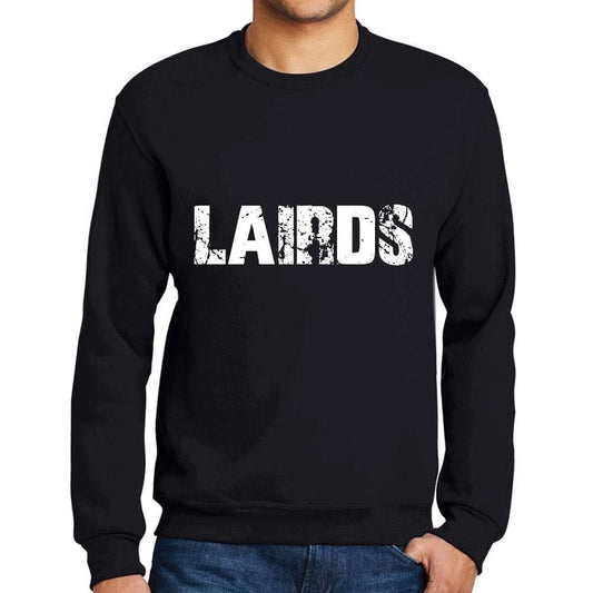 Ultrabasic Homme Imprimé Graphique Sweat-Shirt Popular Words LAIRDS Noir Profond