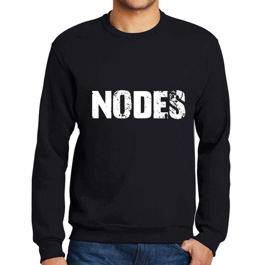 Ultrabasic Homme Imprimé Graphique Sweat-Shirt Popular Words NODES Noir Profond