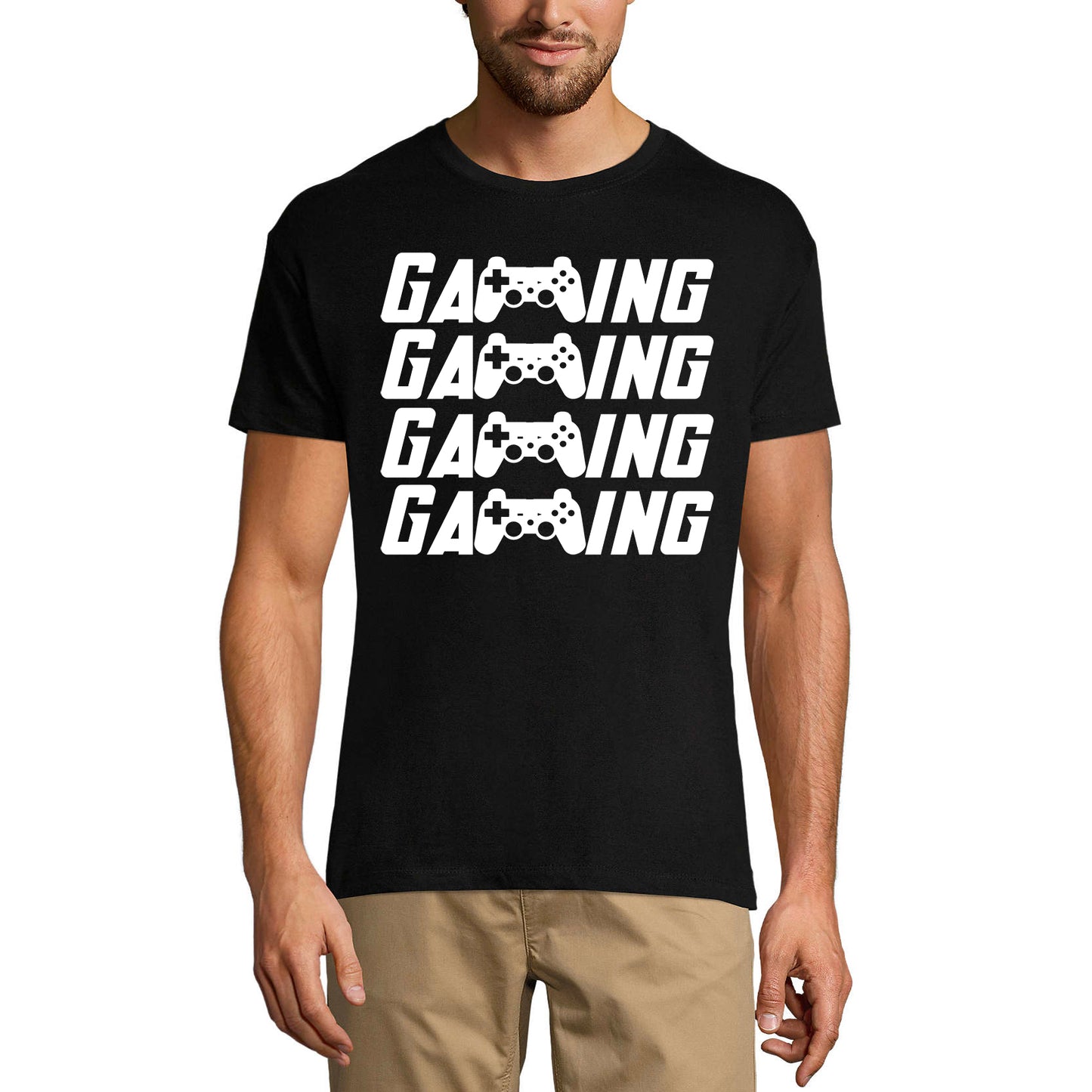 ULTRABASIC Men's Gaming T-Shirt - Game Mode On - Funny Humor Vintage Gamer Shirt