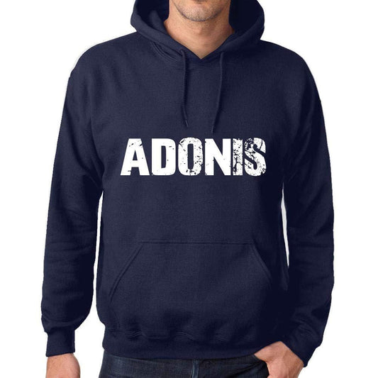 Ultrabasic Homme Femme Unisex Sweat à Capuche Hoodie Popular Words Adonis French Marine