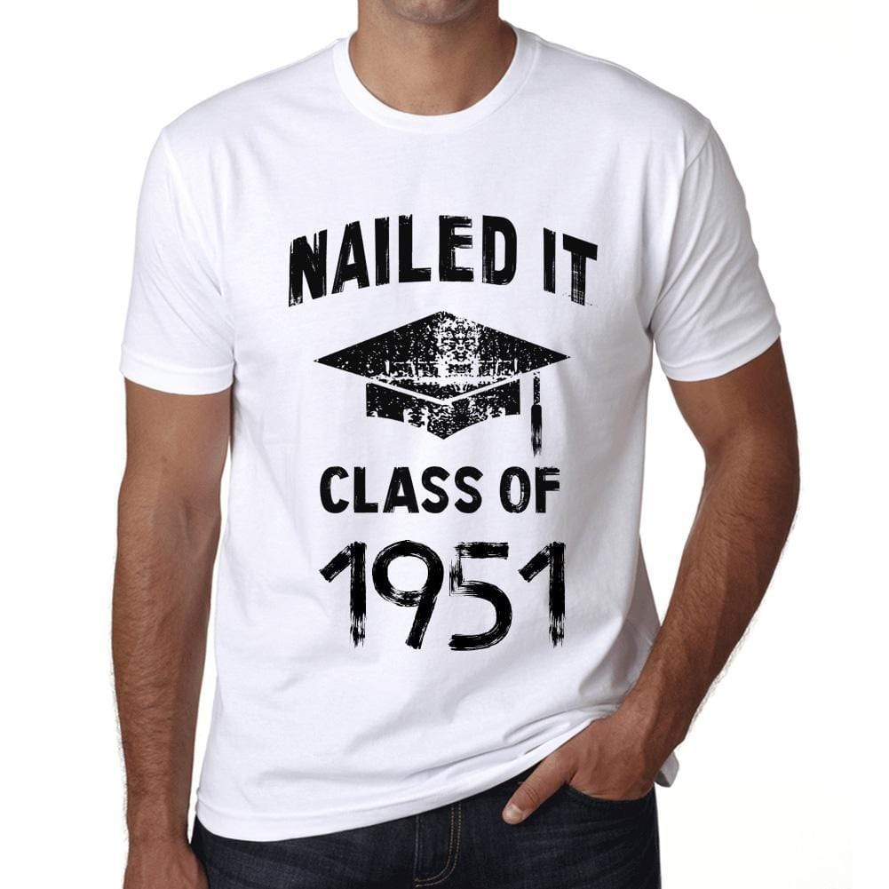 Homme T Shirt Graphique Imprimé Vintage Tee Nailed it Class of 1951