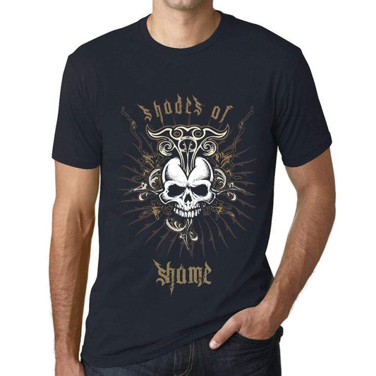 Ultrabasic - Homme T-Shirt Graphique Shades of Shame Marine
