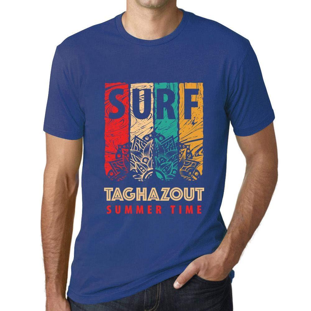 Homme T Shirt Graphique Imprimé Vintage Tee Surf Summer Time TAGHAZOUT Royal