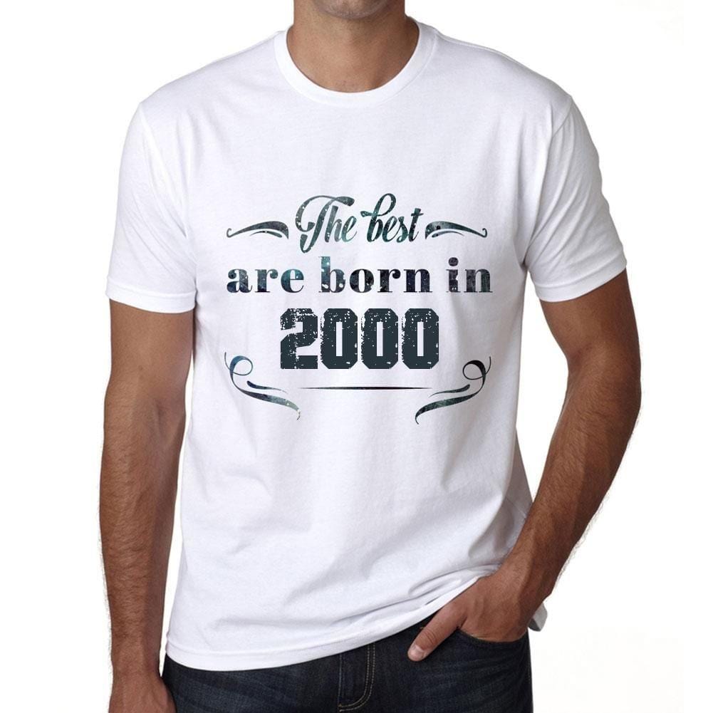 Homme Tee Vintage T Shirt The Best are Born in 2000