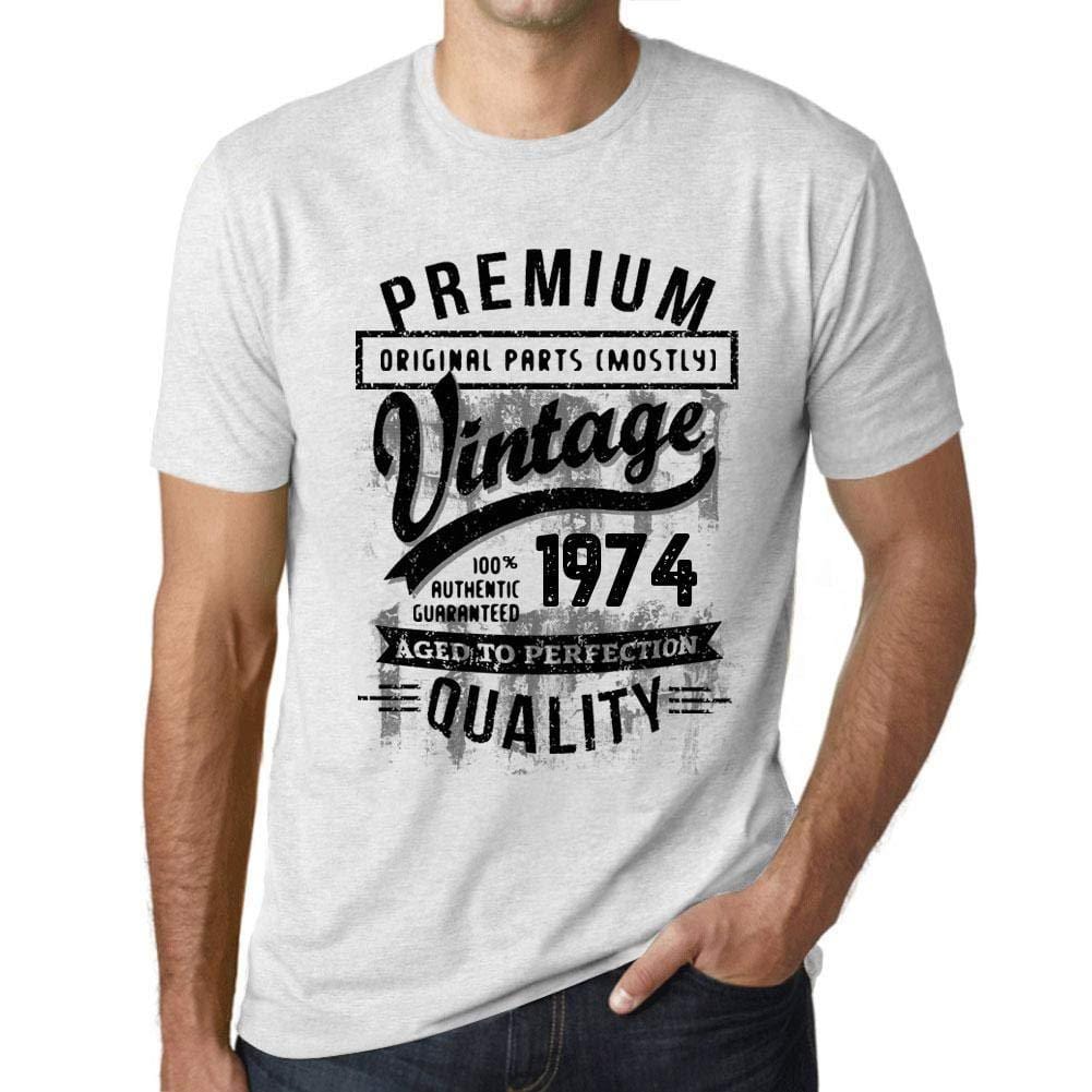 Ultrabasic - Homme T-Shirt Graphique 1974 Aged to Perfection Tee Shirt Cadeau d'anniversaire