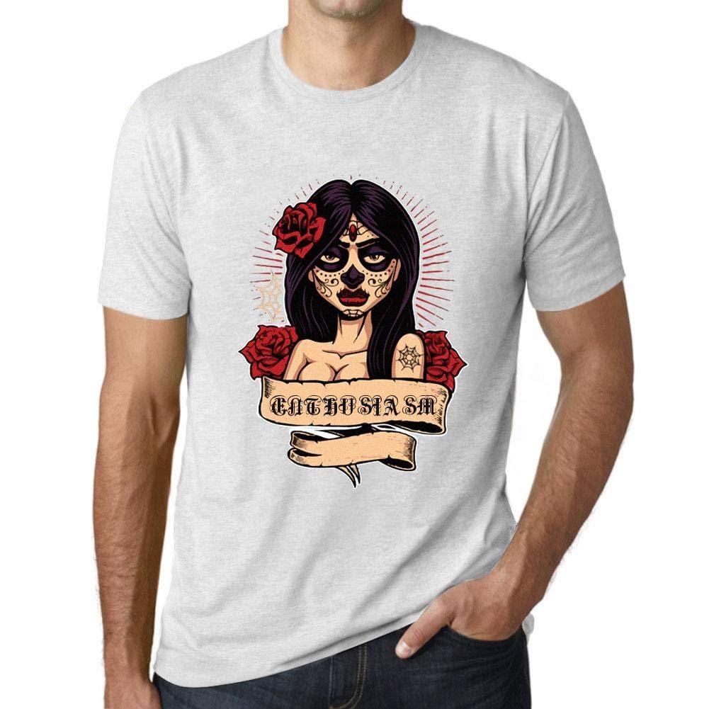 Ultrabasic - Homme T-Shirt Graphique Women Flower Tattoo Enthusiasm