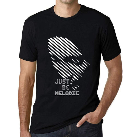 Ultrabasic - Homme T-Shirt Graphique Just be Melodic Noir Profond