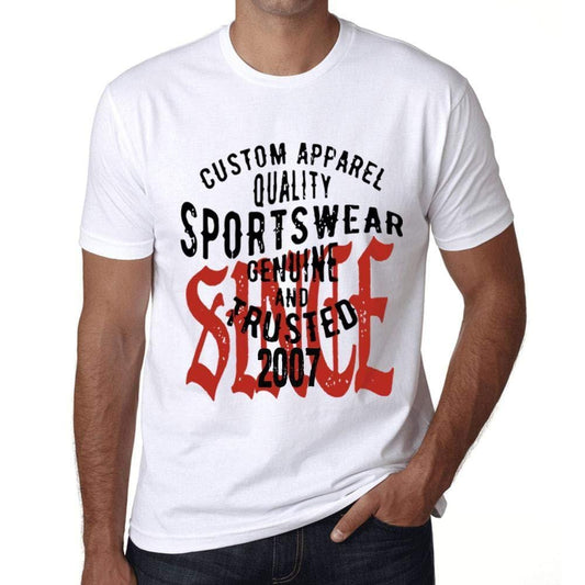 Ultrabasic - Homme T-Shirt Graphique Sportswear Depuis 2007 Blanc