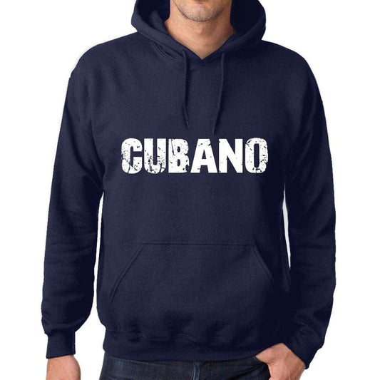 Ultrabasic Homme Femme Unisex Sweat à Capuche Hoodie Popular Words Cubano French Marine