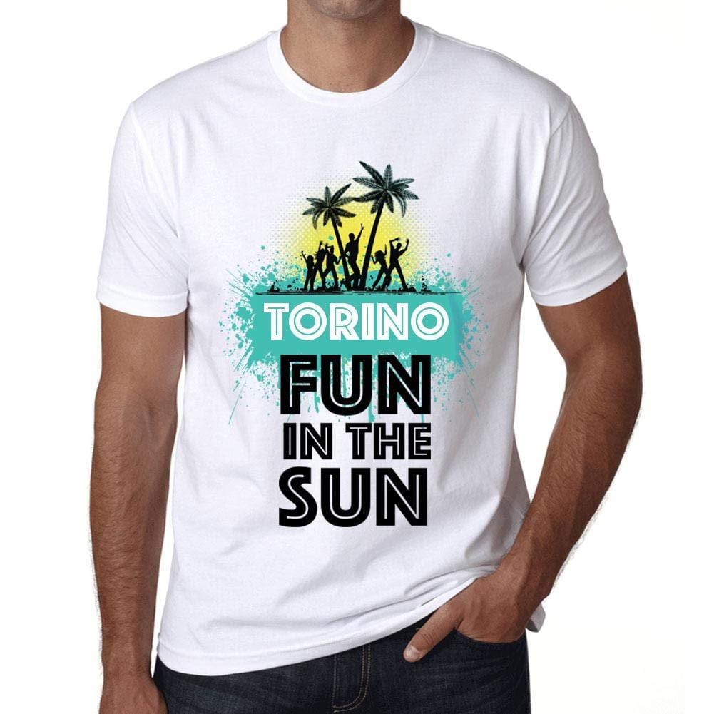 Homme T Shirt Graphique Imprimé Vintage Tee Summer Dance Torino Blanc