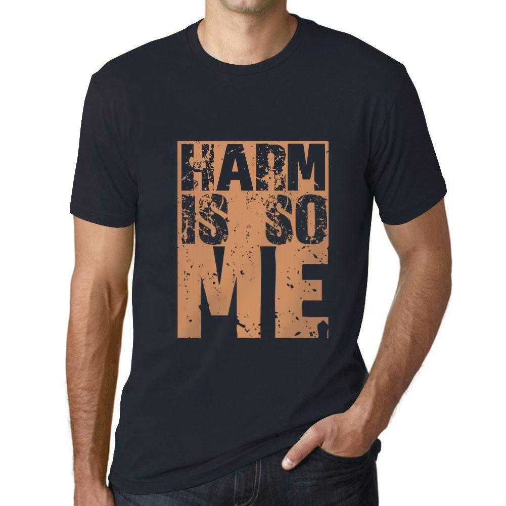 Homme T-Shirt Graphique Harm is So Me Marine