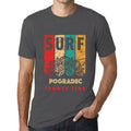 Men's Graphic T-Shirt Surf Summer Time POGRADEC Mouse Grey