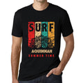 Men's Graphic T-Shirt Surf Summer Time AQUINNAH Deep Black