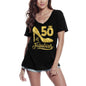 ULTRABASIC Women's T-Shirt 50 and Fabulous - Shirt for 50th Birthday Gifts Novelty