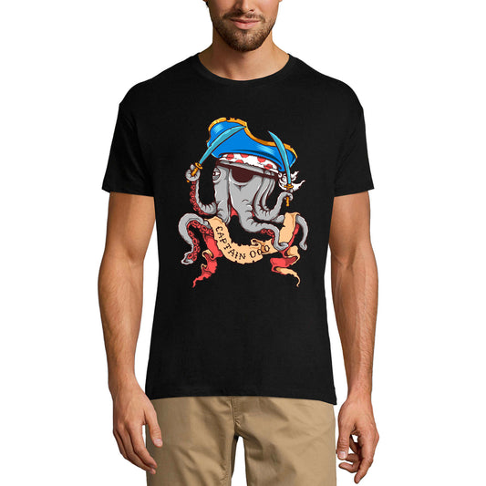 ULTRABASIC Men's T-Shirt Captain Octo - Funny Octopus Game Shirt for Men