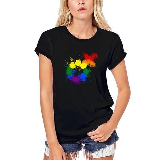 ULTRABASIC Women's Organic T-Shirt LGBT Gender Pride Symbol - Rainbow Flag