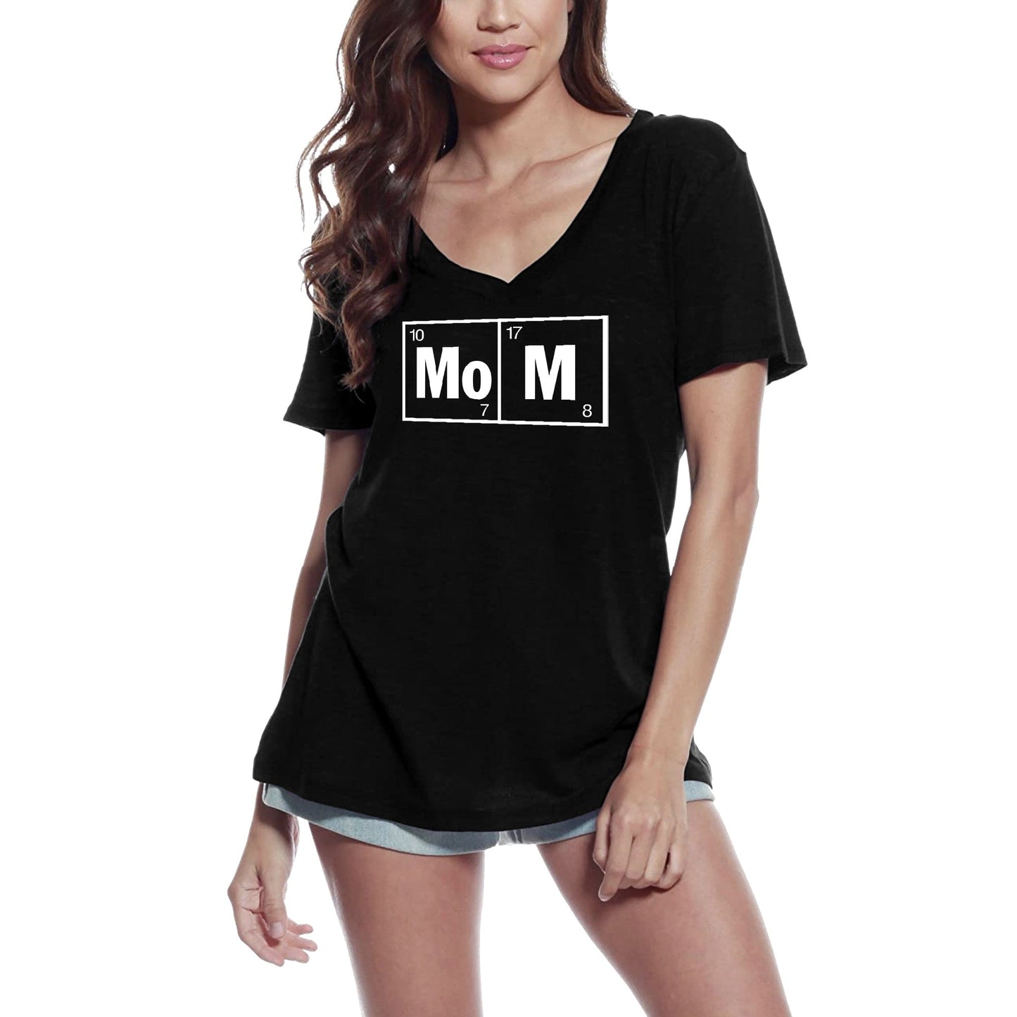 ULTRABASIC Women's Novelty T-Shirt Mom Chemistry Funny - Short Sleeve Tee Shirt Tops