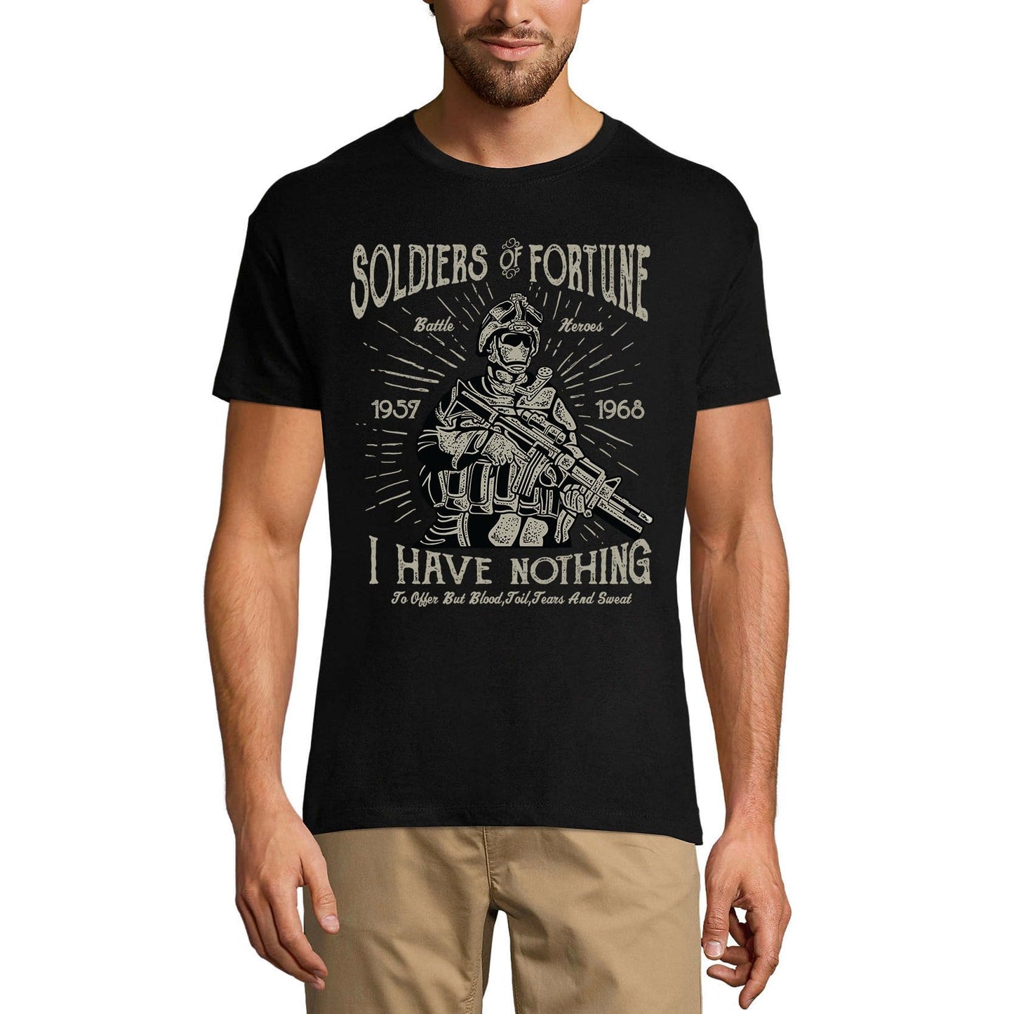 ULTRABASIC Vintage Men's T-Shirt Soldiers Of Fortune - I Have Nothing - Battle Heroes