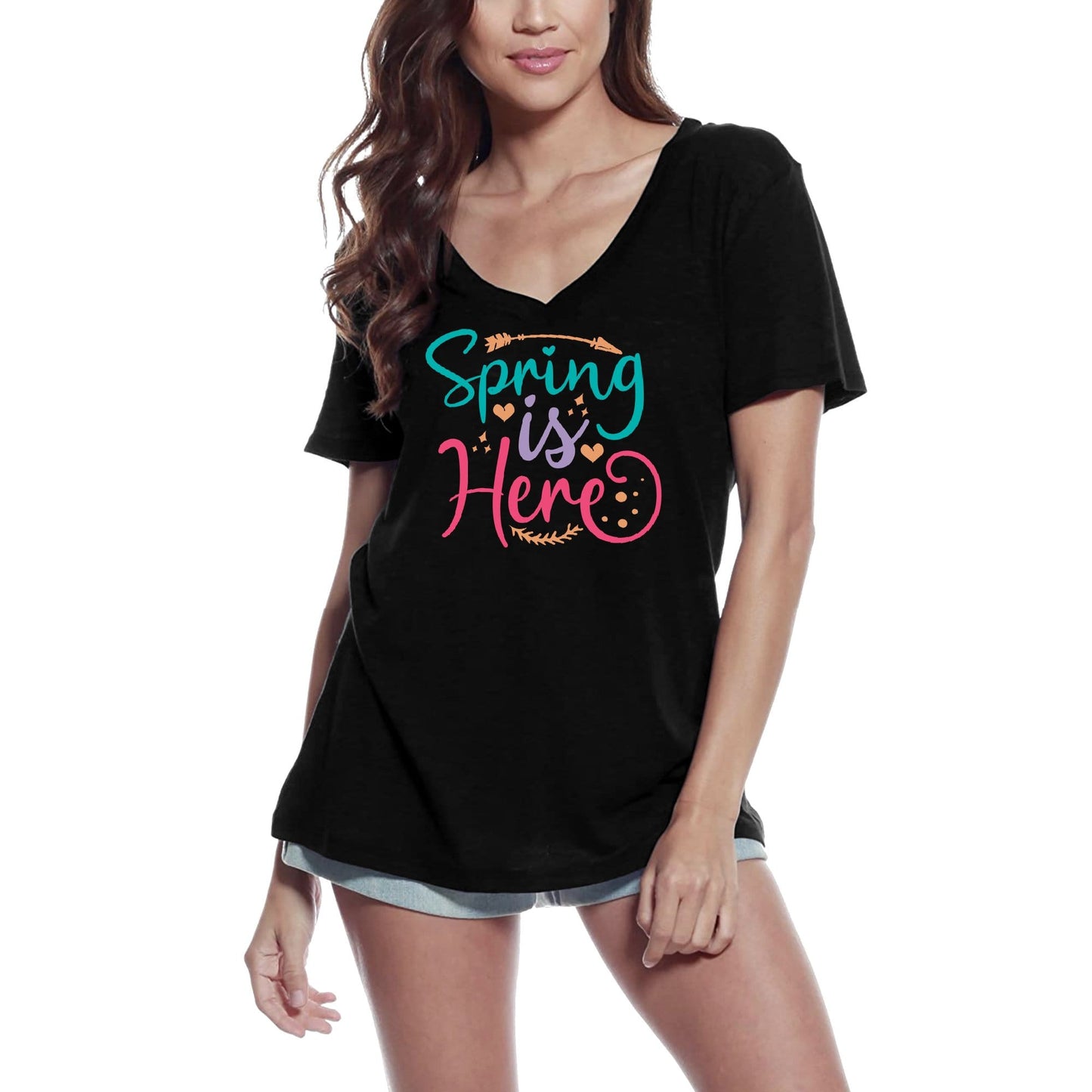 ULTRABASIC Women's T-Shirt Spring Is Here - Funny Tee Shirt