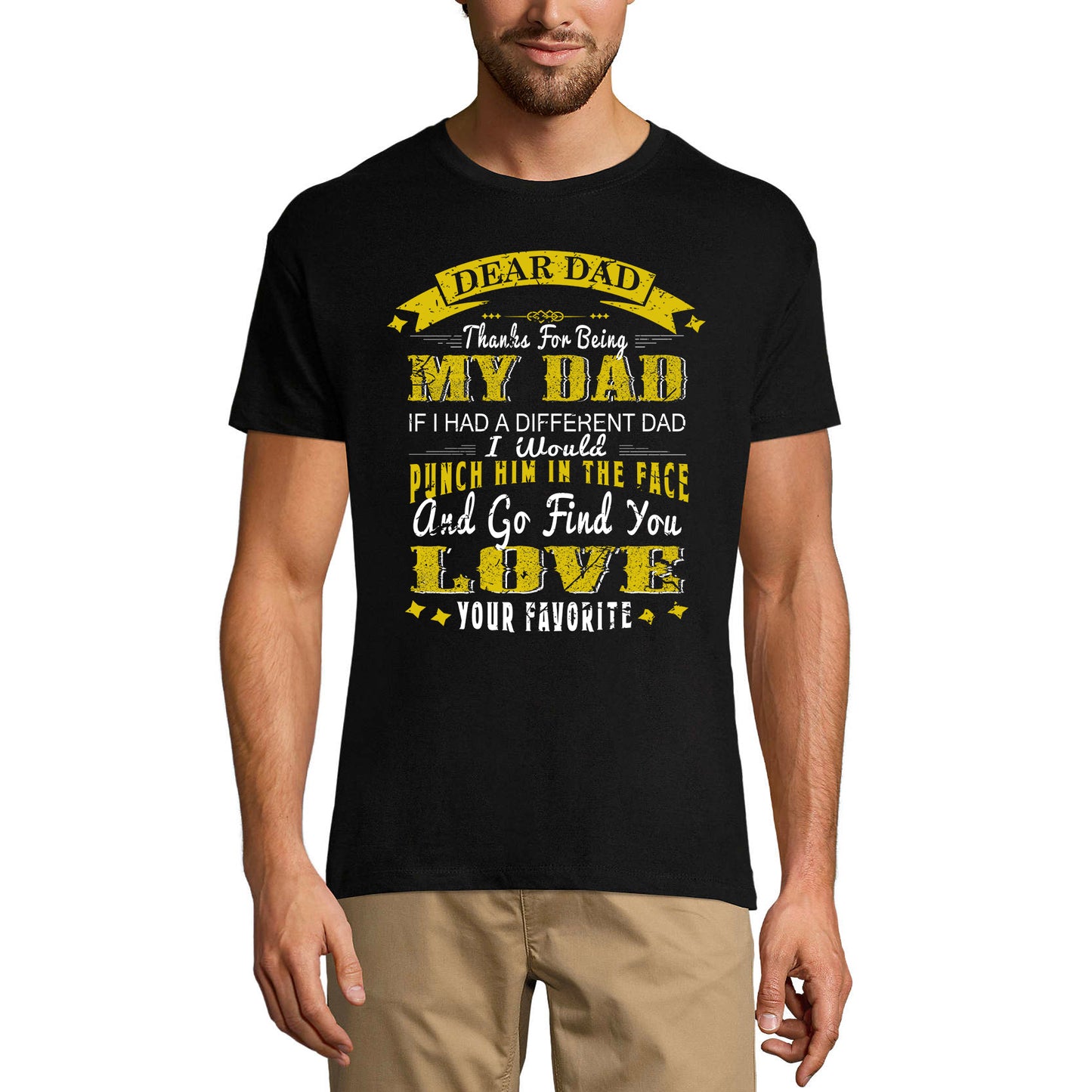 ULTRABASIC Men's T-Shirt Thanks For Being My Dad - Cute Daddy Tee Shirt