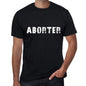 Aborter Mens Vintage T Shirt Black Birthday Gift 00555 - Black / Xs - Casual