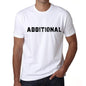 Additional Mens T Shirt White Birthday Gift 00552 - White / Xs - Casual