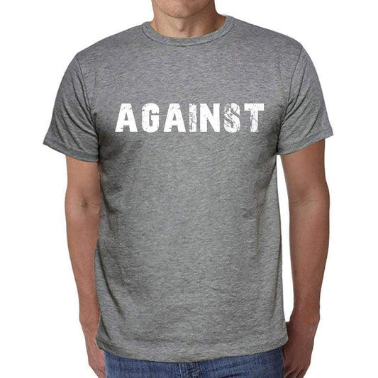 Against Mens Short Sleeve Round Neck T-Shirt 00046 - Casual