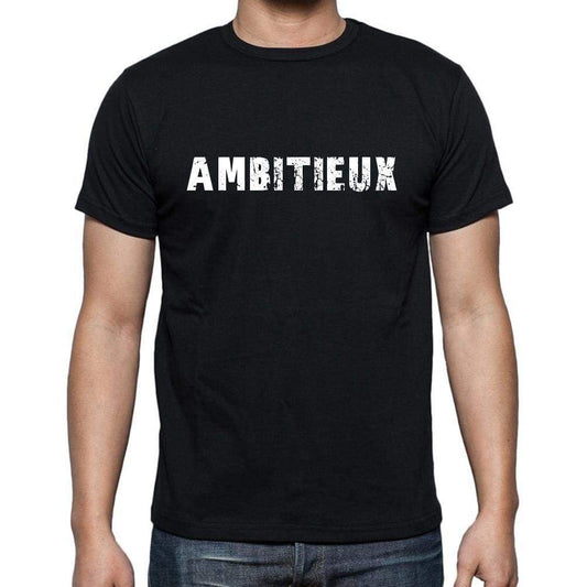 Ambitieux French Dictionary Mens Short Sleeve Round Neck T-Shirt 00009 - Casual